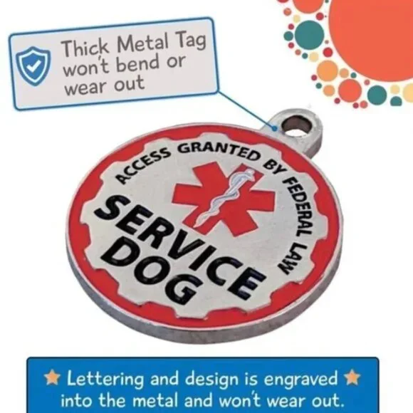 Service Dog Puppy Vest ID Tag 50 ADA Info Card Harness Leash Collar EXTRA LARGE